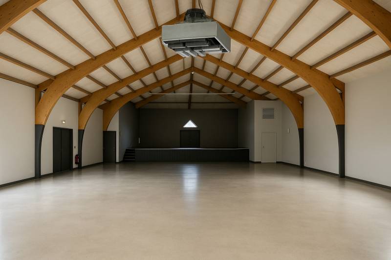 Installation de brasseurs d’air dans une salle polyvalente à Grenoble 