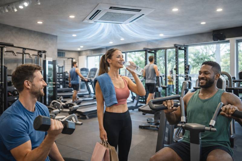 Climatisation d'une salle de sport à Lyon