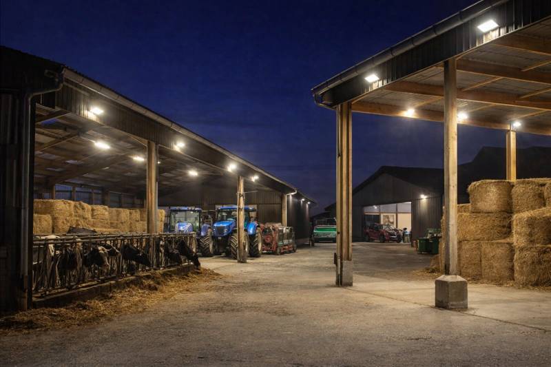Pose d’éclairages LED agricoles en Auvergne éligibles à la Prime CEE