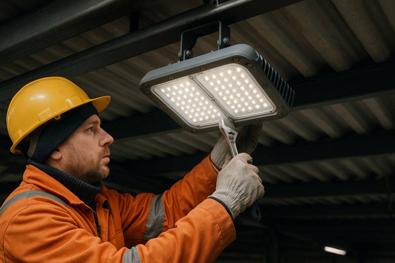 Installation d’éclairage LED résistant aux températures extrêmes à Lyon