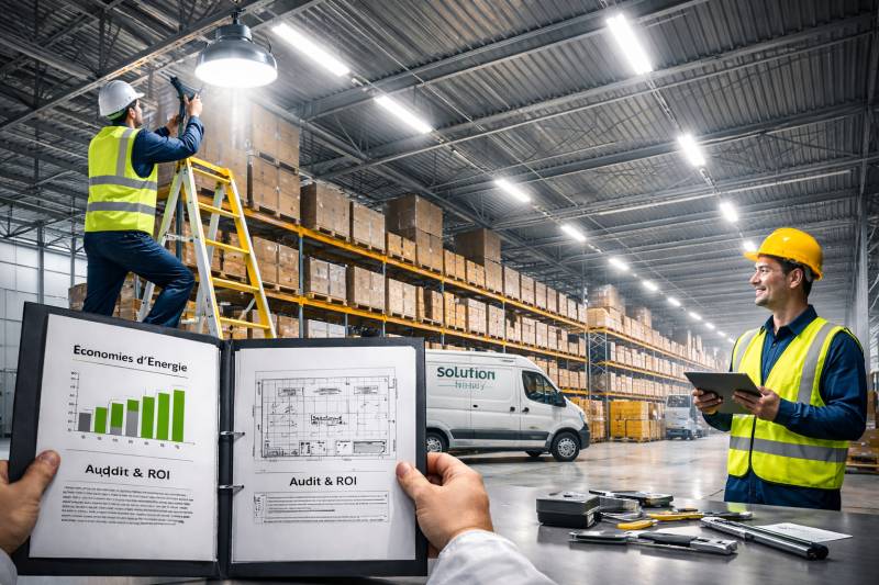 Installation d’éclairage industriel à Clermont-Ferrand