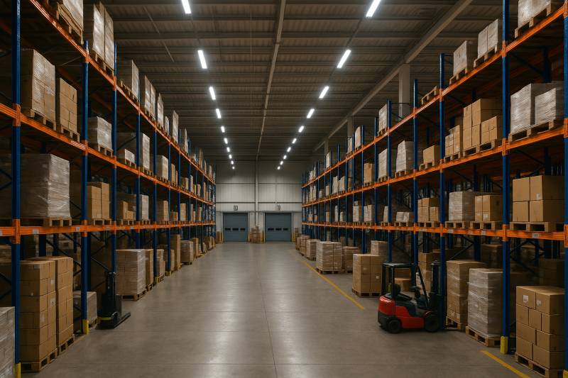  Aides financières pour la rénovation de l’éclairage d'un entrepôt logistique à Lyon (CEE)